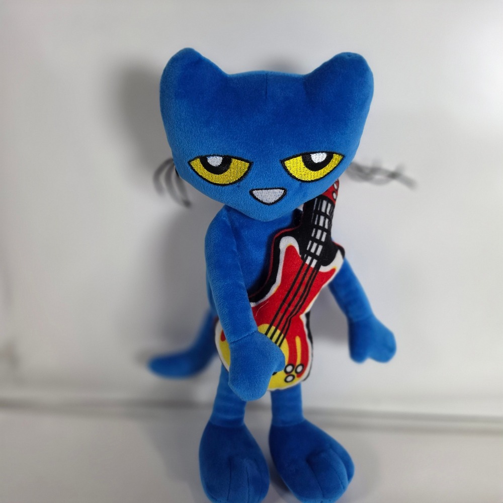 Pete the Cat Plush 11" Guitar Pete Blue Stuffed Animal Toy PhatMojo Merrymakers